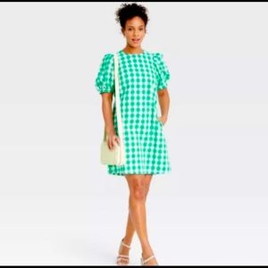 Women's Puff Short Sleeve Dress Size Small